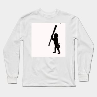 Baseball batting baby Long Sleeve T-Shirt